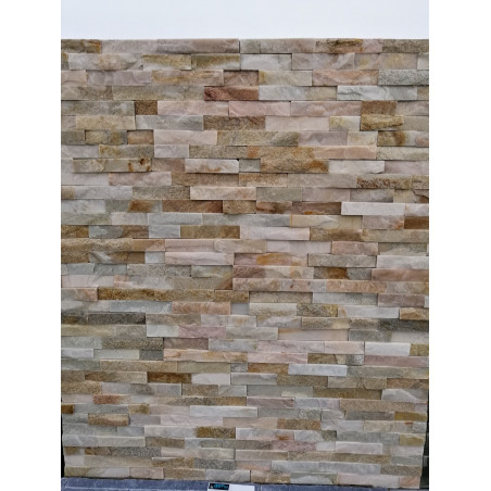 Parement pierre naturelle QUARTZITE GIALLA 60 x 15